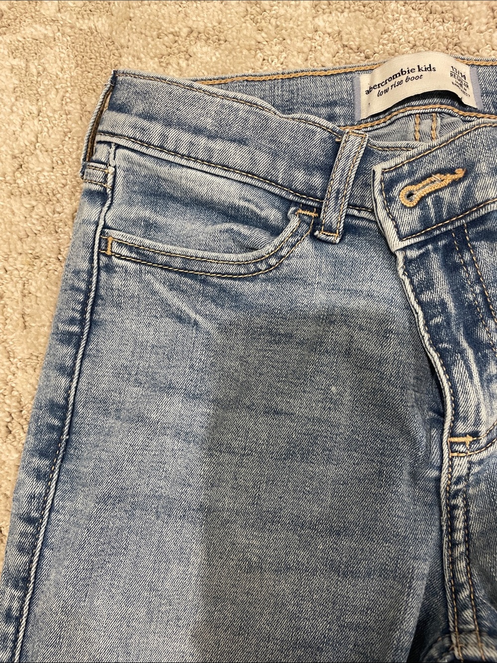 abercrombie kids Light Blue Straight Leg Jeans - Picture 3 of 7